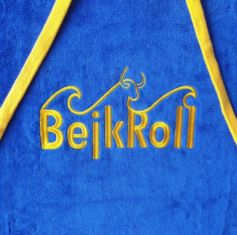 Surf Poncho BejkRoll WAVE MASTER - royal blue - front logo