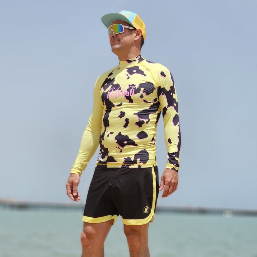 Lycra – BejkRoll BEJKSKIN Žlutá unisex - předek