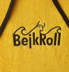 Surf Pončo BejkRoll WAVE MASTER - žlutá - přední logo