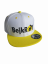 SnapWhite-Yellow kšiltovka BejkRoll - Rovné logo - předek