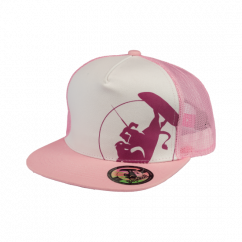 Snap Trucker Pink cap BejkRoll - Rounded logo