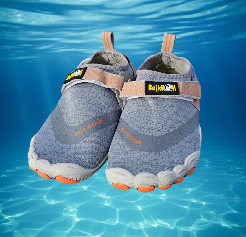Buty do wody - barefoot - szybkoschnące - szare
