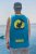 Sports functional Tank Top BejkRoll turquise yellow - personalised - back