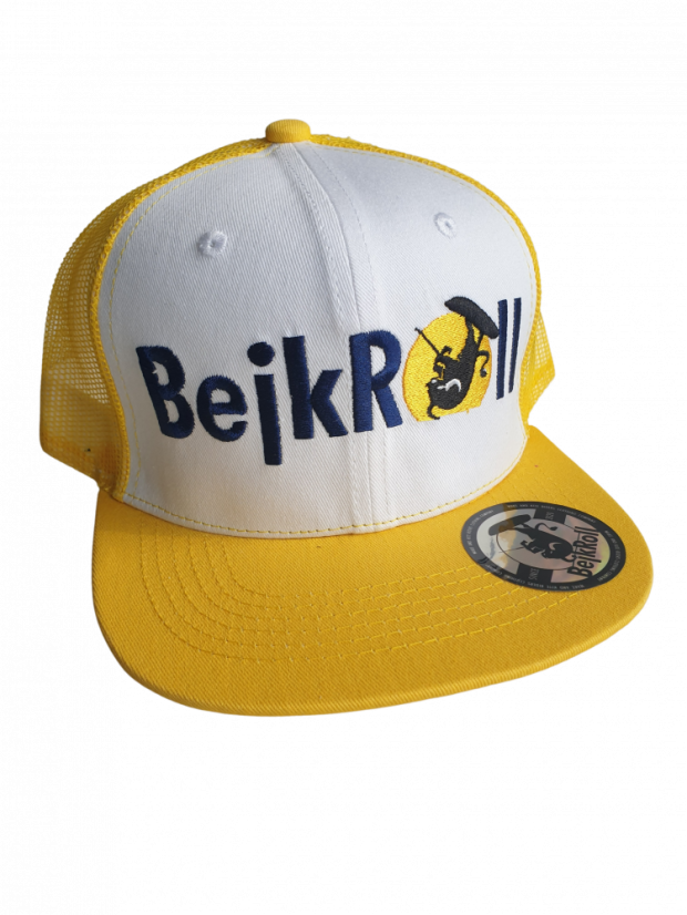 Snap Trucker Amarillo/Blanco - Logo recto