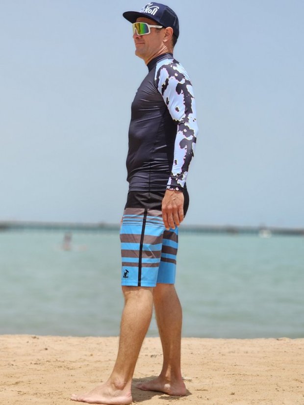 Shorts - blau/schwarz - Größe: 36