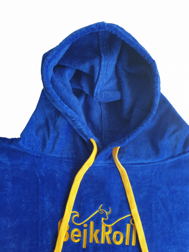 Surf Poncho BejkRoll WAVE MASTER - royal blue - V folding hoodie