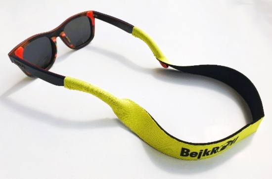 Neoprene strap - lanyard for glasses with tightening - Color: Yellow