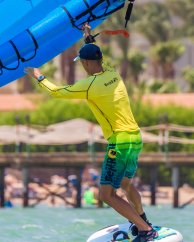 Board Shorts BejkRoll - green/yellow - unisex - on wingboard - size 30