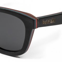 Sunglasses BejkRoll CAPO DI TUTTI CAPI - black lense - skateboard maple wood detail
