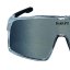 Sunglasses BejkRoll Champion REVO + EVA Box - transparent grey - silver mirror - front1/2