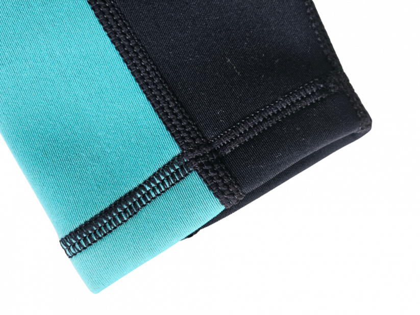 Dámské neoprenové kalhoty BejkRoll Blue Star - detail - založení materiálu nohavic pro dostatečnou flexibilu