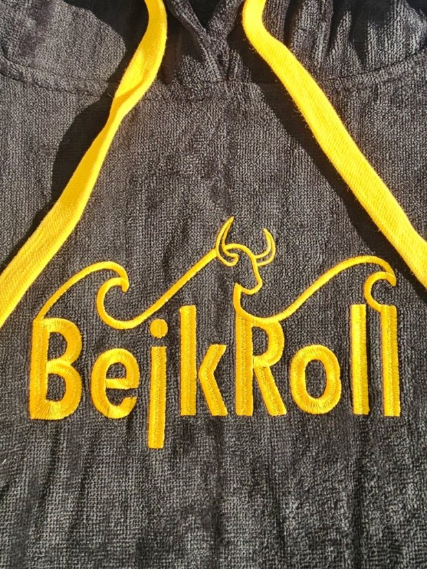 Surf Pončo BejkRoll WAVE MASTER - černá - přední logo