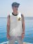 Sports functional Tank Top BejkRoll white black - front