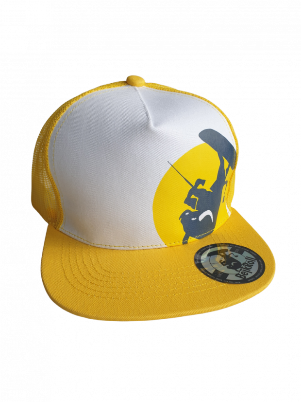 Snap Trucker Amarillo/Blanco - Logo redondo