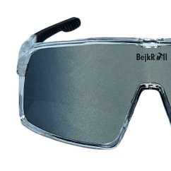 Brýle BejkRoll Champion REVO + EVA BOX - transparentní šedé - stříbrné zrcadlo-předek12