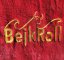 Surf Pončo BejkRoll WAVE MASTER - melounová červená - logo - detail