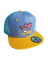 Snap Trucker Amarillo/Azul claro - Logo triangular