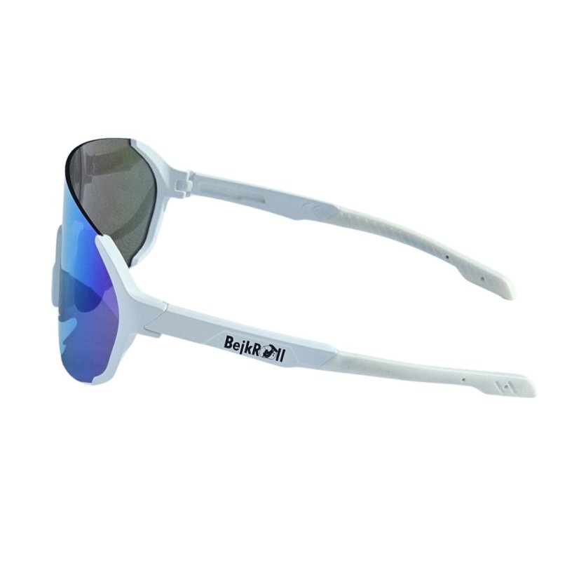 CHAMPION REVO + EVA BOX - rahmenlose weiße - blaues Spiegelglas