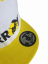 SnapWhite-Yellow kšiltovka BejkRoll - Rovné logo - předek sticker