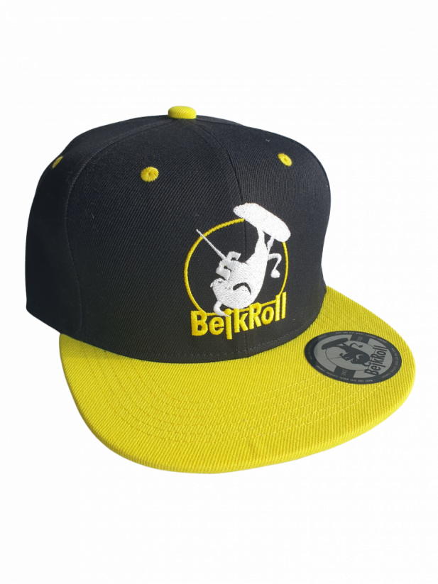 SnapYellow cap BejkRoll - Rounded logo - front
