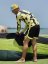 Board Shorts BejkRoll - OUTLINE 3/4 - yellow black - unisex - by the kite - side