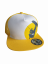 Snap Trucker Yellow-White cap BejkRoll - Rounded logo - front