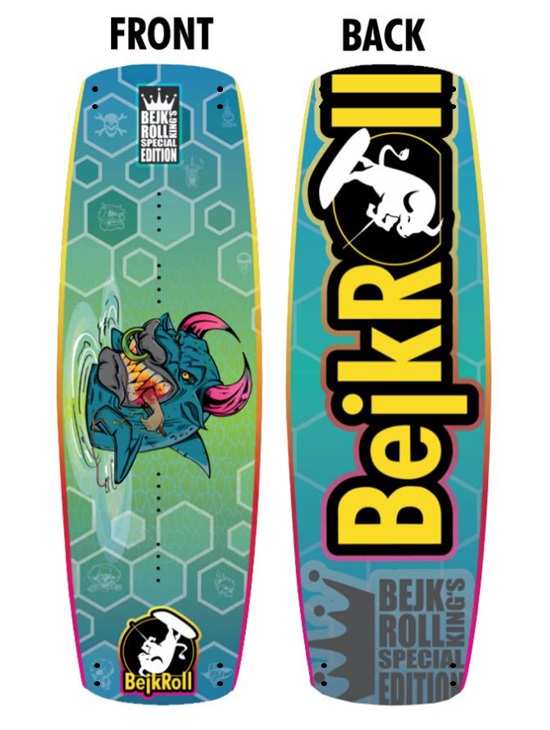 BejkRoll KING'S SPECIAL EDITION Kiteboard + Vázání