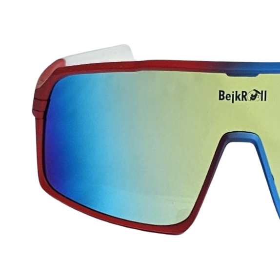 CHAMPION REVO + EVA BOX - azul/blanco/rojo - espejo dorado-azul
