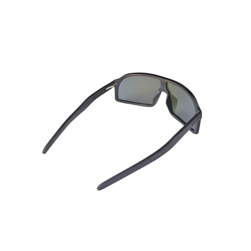 Sunglasses BejkRoll CHAMPION Wood - black - blue mirror - back