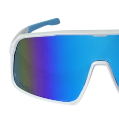 CHAMPION REVO + EVA BOX - biały/jasnoniebieski - lodowoniebieskie lustro