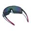 Sunglasses BejkRoll Champion REVO + EVA Box - transparent grey - lila-pink mirror - back