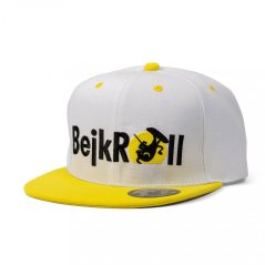 SNAP WHITE/YELLOW – Proste logo (Yupoong SnapBack)