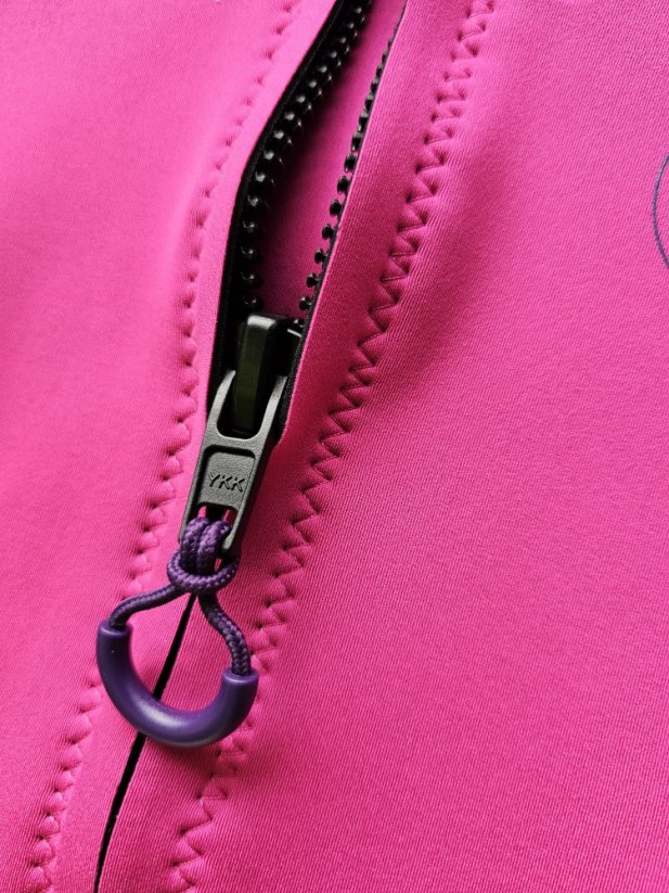 Ladies wetsuit BejkRoll Pink Lagoon - detail - YKK top quality zipper