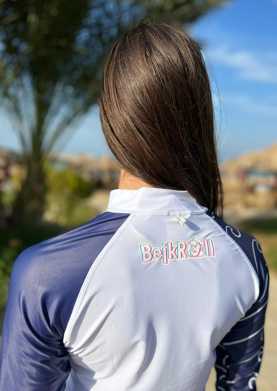 Lycra – BejkRoll Raglan unisex - zadek - 3D logo detail