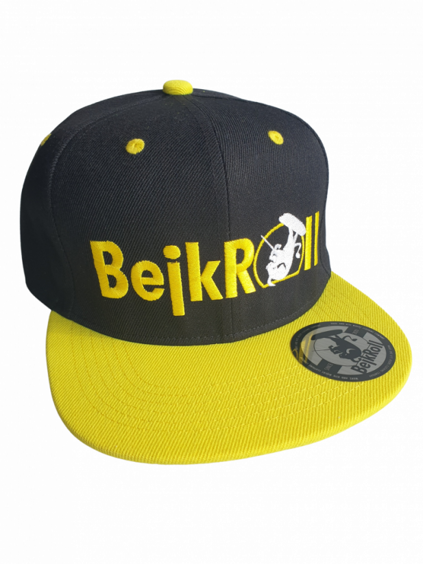 SnapYellow cap BejkRoll - Flat logo - front