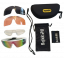 Sunglasses BejkRoll Champion REVO + EVA Box - white/black - pink/yellow mirror - unpacked