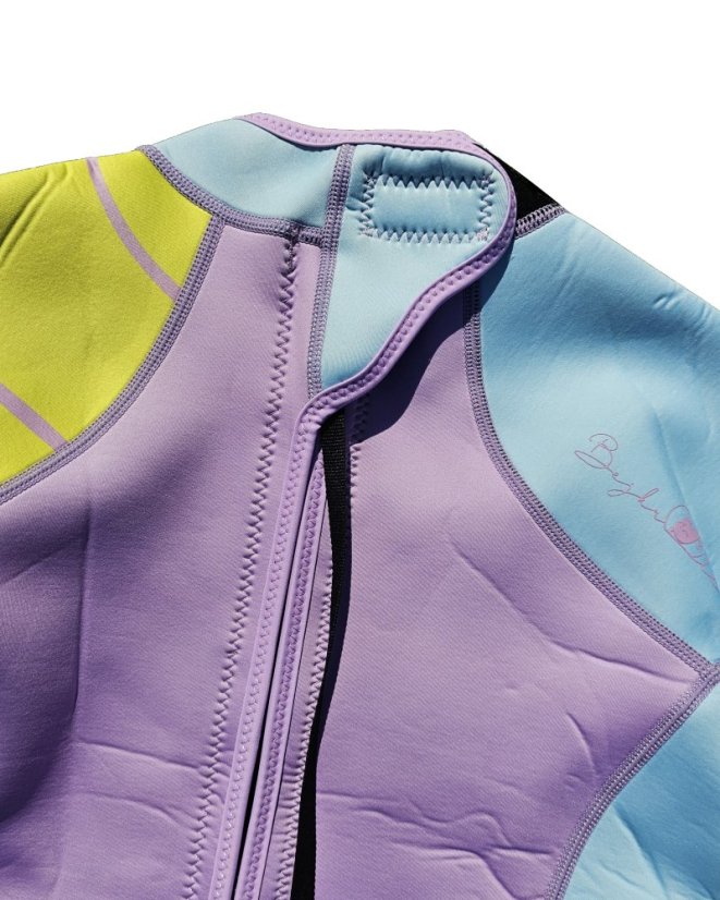 Ladies wetsuit BejkRoll Honey Wave - detail - back closing - outer detail