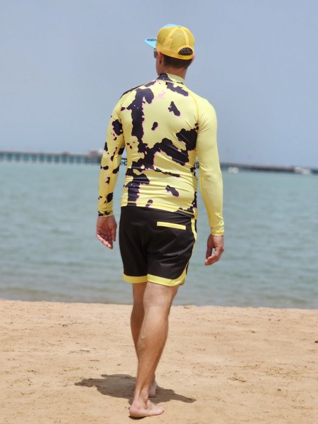 Lycra – BejkRoll BEJKSKIN Žlutá unisex - zadek