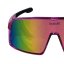 Sunglasses BejkRoll Champion REVO + EVA Box - transparent lila - pink golden mirror - front1/2