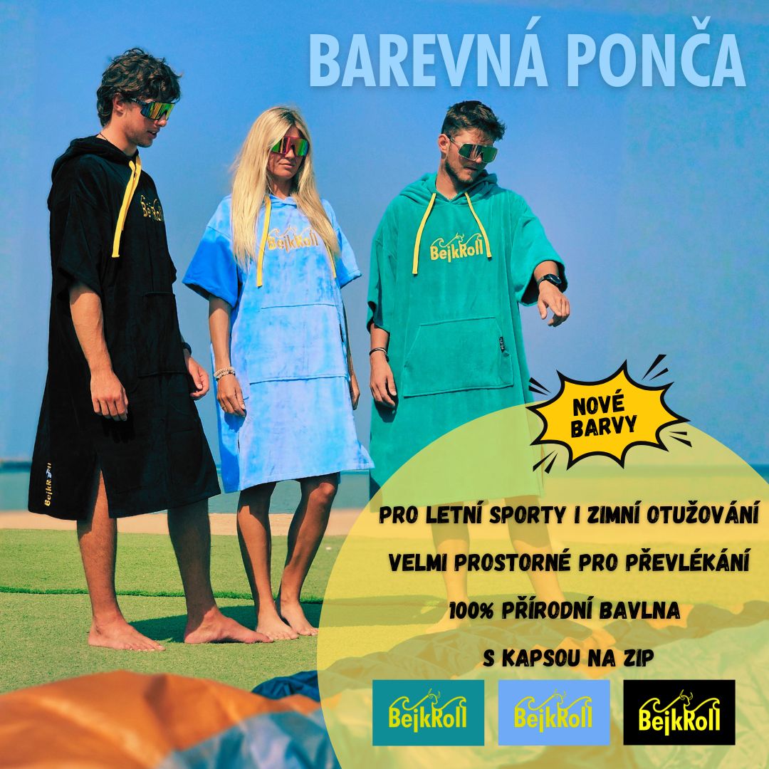 Nové barvy - barevná ponča BejkRoll