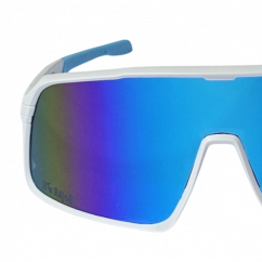 Brýle BejkRoll Champion REVO + EVA Box - bílo/modré - ledově modré zrcadlo - předek1/2