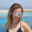 Sunglasses BejkRoll Champion REVO + EVA Box - rimless transparent light purple - purple mirror - girl on the boat Sunglasses BejkRoll Champion REVO + EVA Box - rimless transparent light purple - purple mirror - girl on the boat
