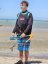 Camiseta de kitesurf BejkRoll negro verde/logotipo GUADAÑA (con orificio para gancho de trapecio) - con su propio texto - Color: negro/verde, Talla: S
