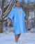 Surf Poncho BejkRoll WAVE MASTER - sky blue - boy on ice with axe3 - hardening - front