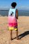 Jersey de cometa BejkRoll rosa/azul (con agujero para gancho trapecio) - con texto propio