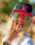 Brýle BejkRoll Champion REVO + EVA Box - bílé/černé - růžové/žluté zrcadlo - dívka v SNAP TRUCKER kšiltovce Brýle BejkRoll Champion REVO + EVA Box - bílé/černé - růžové/žluté zrcadlo - dívka v SNAP TRUCKER kšiltovce