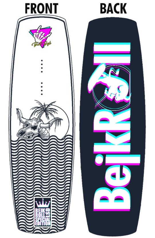 BejkRoll LSD Edition Wakeboard - Height: 141 cm