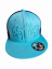 Snap Trucker Turquise-Blue cap BejkRoll - Wave logo - front