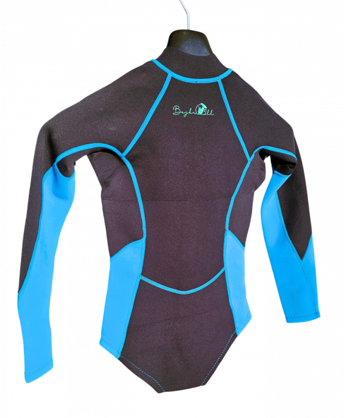 Ladies wetsuit BejkRoll Blue Lagoon - detail - complete back side