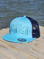 Snap Trucker Turkusowy/Niebieski – logo Fala